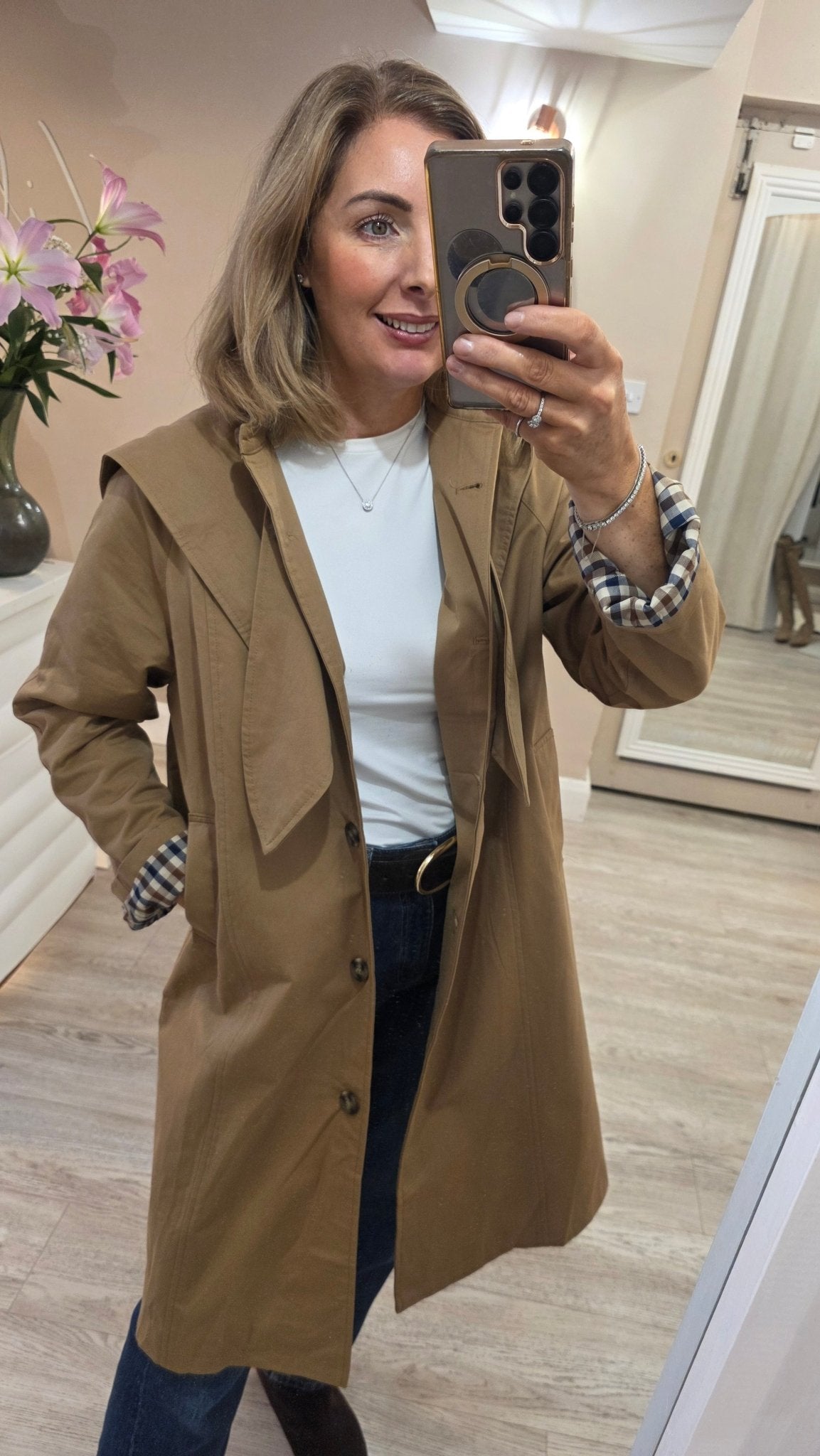 Maeve Trench Coat - Lily's Boutique