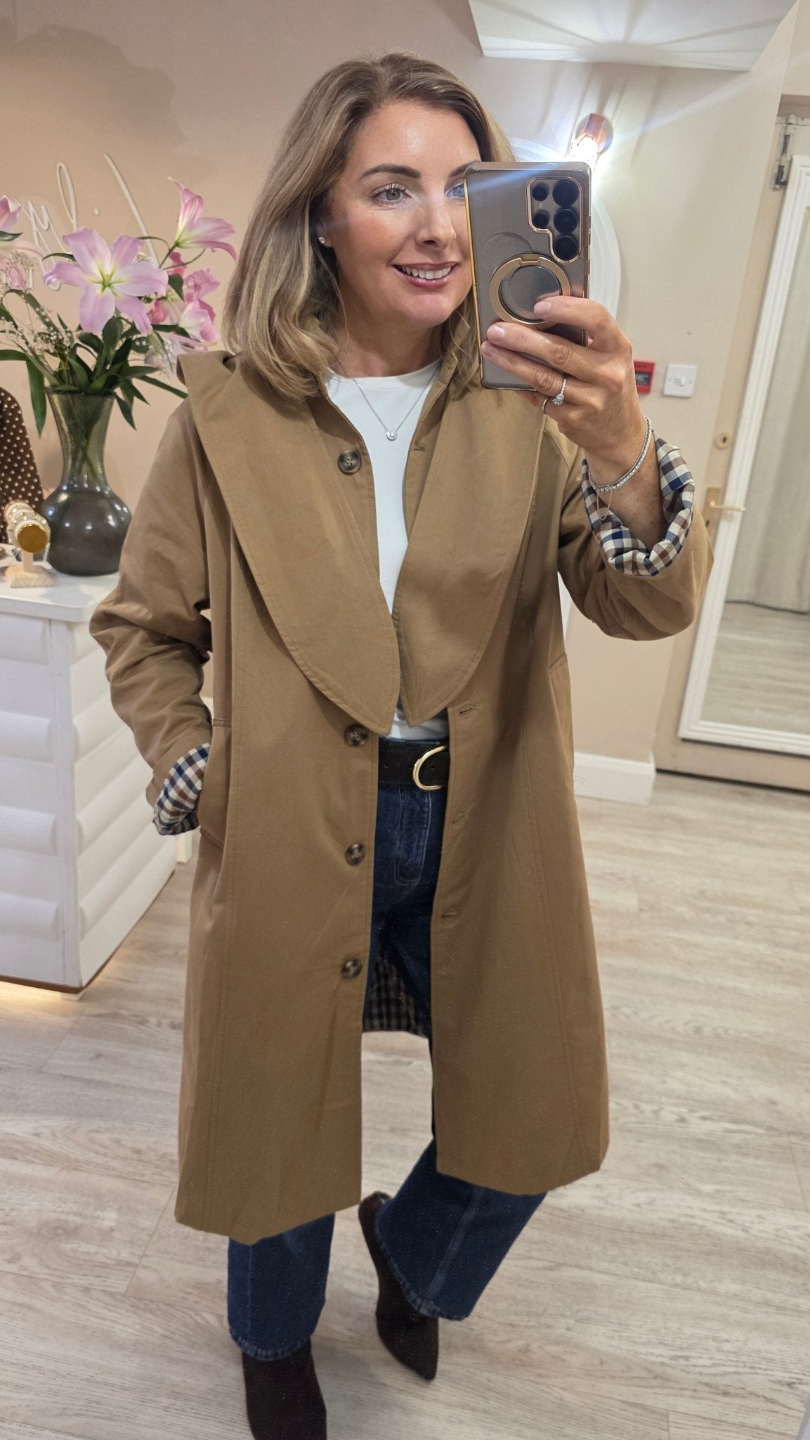 Maeve Trench Coat - Lily's Boutique