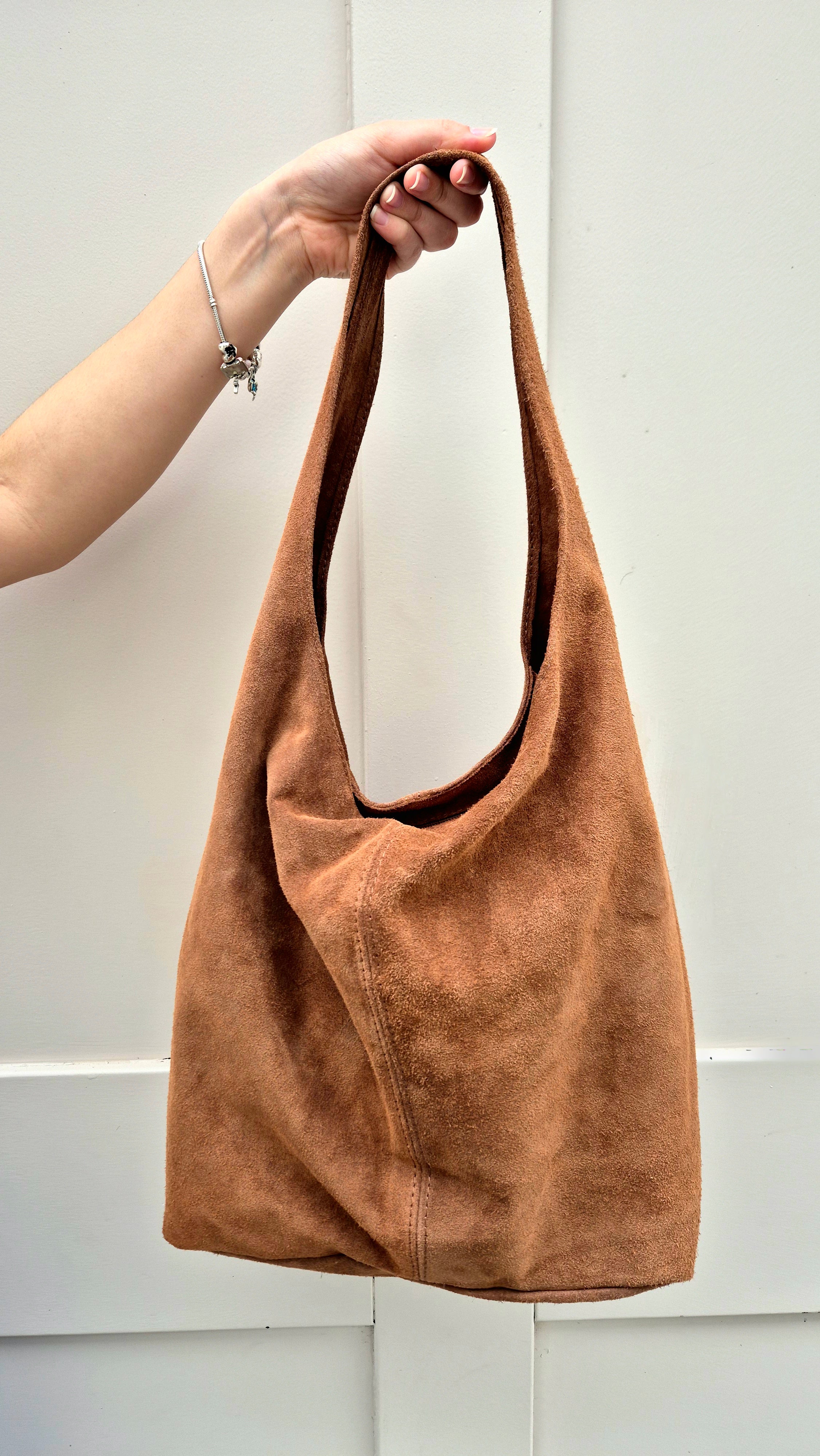 Lucy Suede Bag Tan