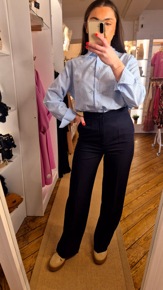 Ava Navy Trousers