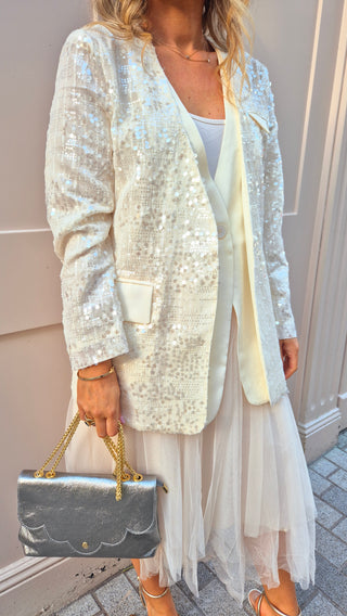 Olivia Sparkle Ecru Jacket