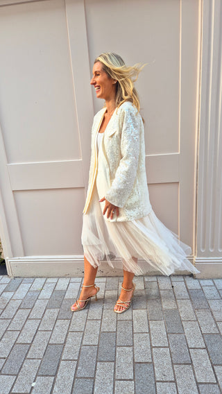 Olivia Sparkle Ecru Jacket
