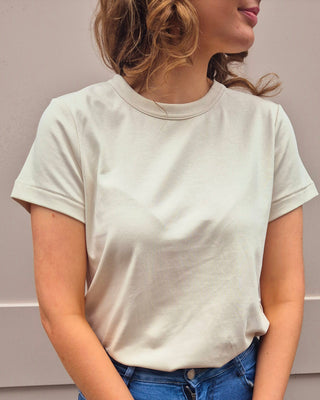 Lisa T Shirt Cream