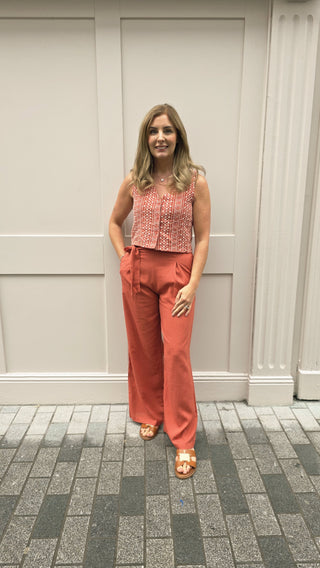 Shelley Trousers Terracotta