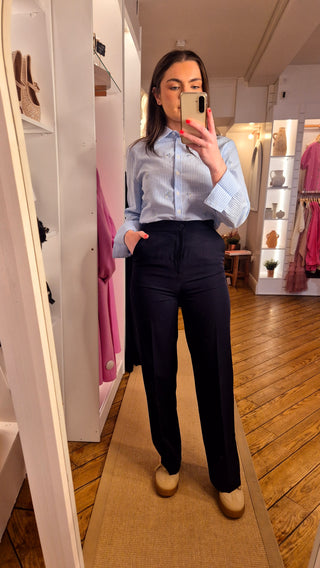 Ava Navy Trousers