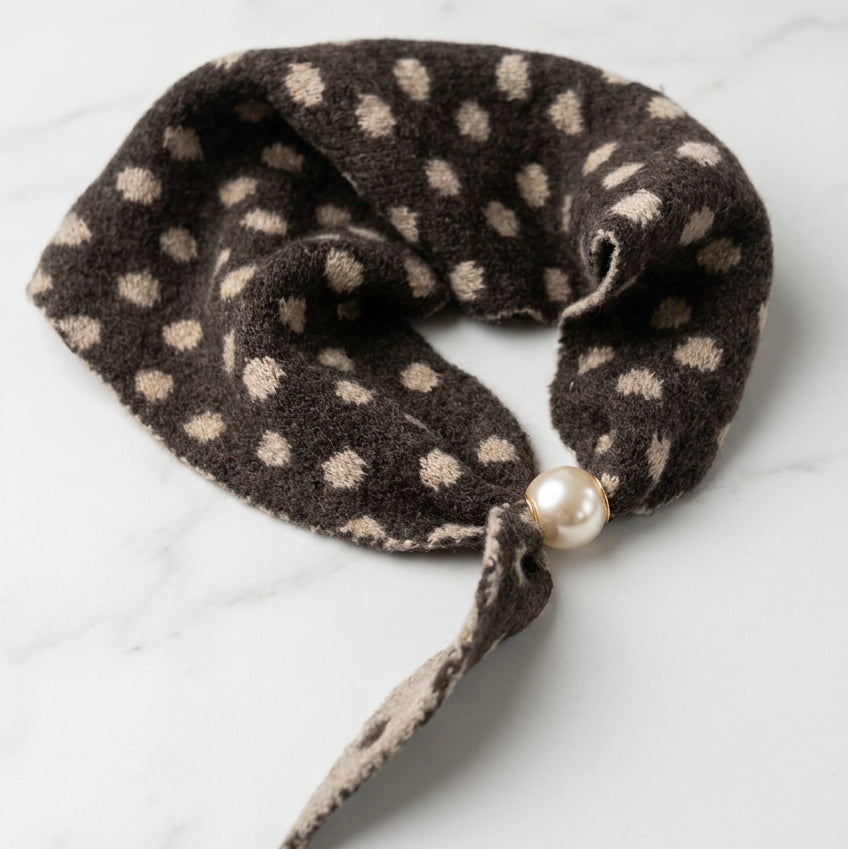 Michelle Wool Neck Scarf (Brown)