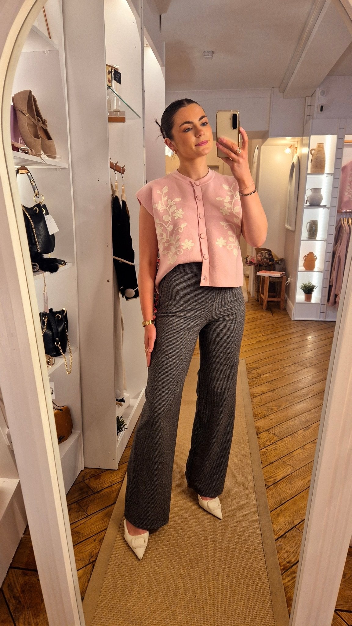 Lottie Trousers Grey - Lily's Boutique