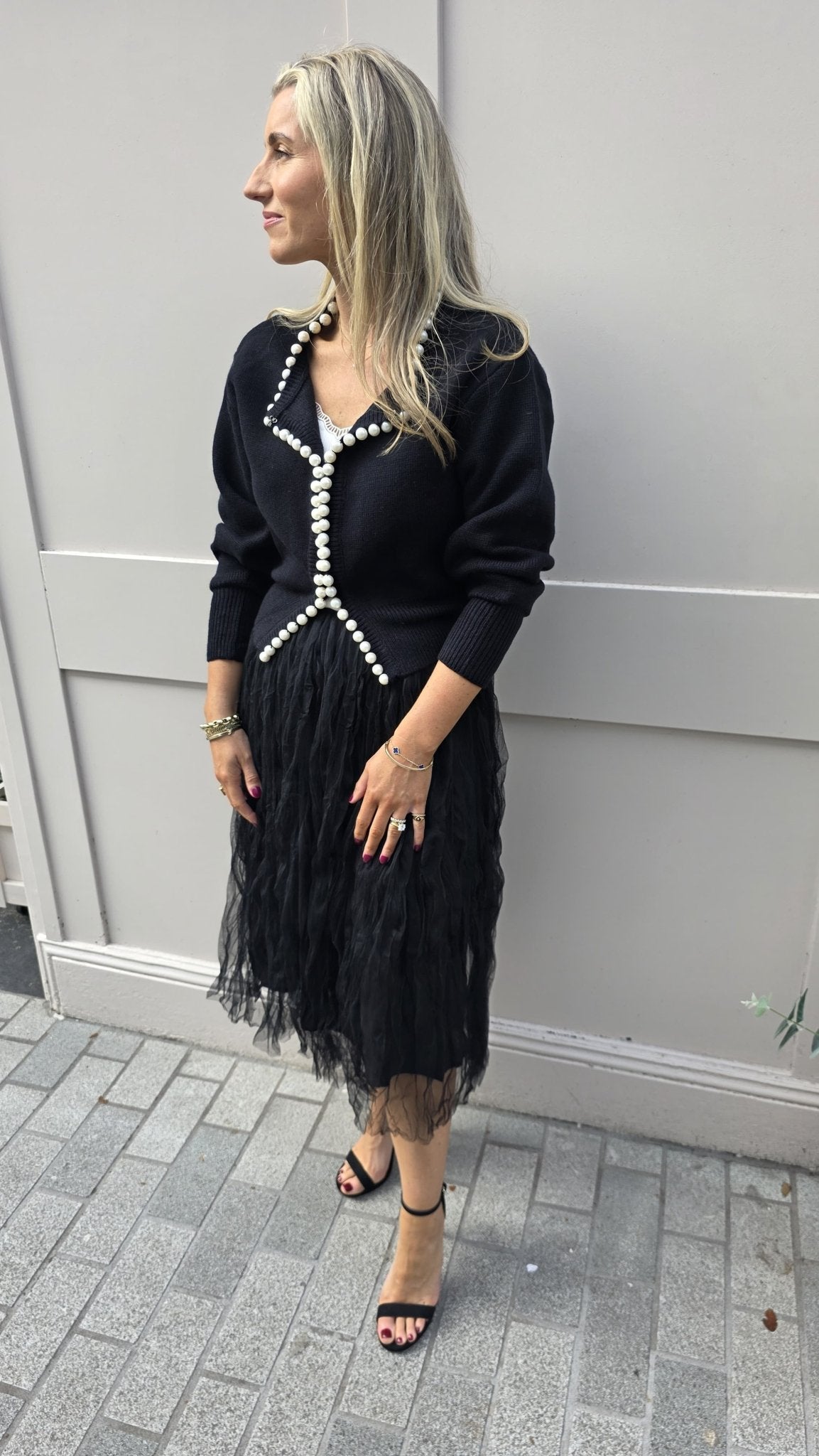 Tilly Tulle Skirt Black - Lily's Boutique