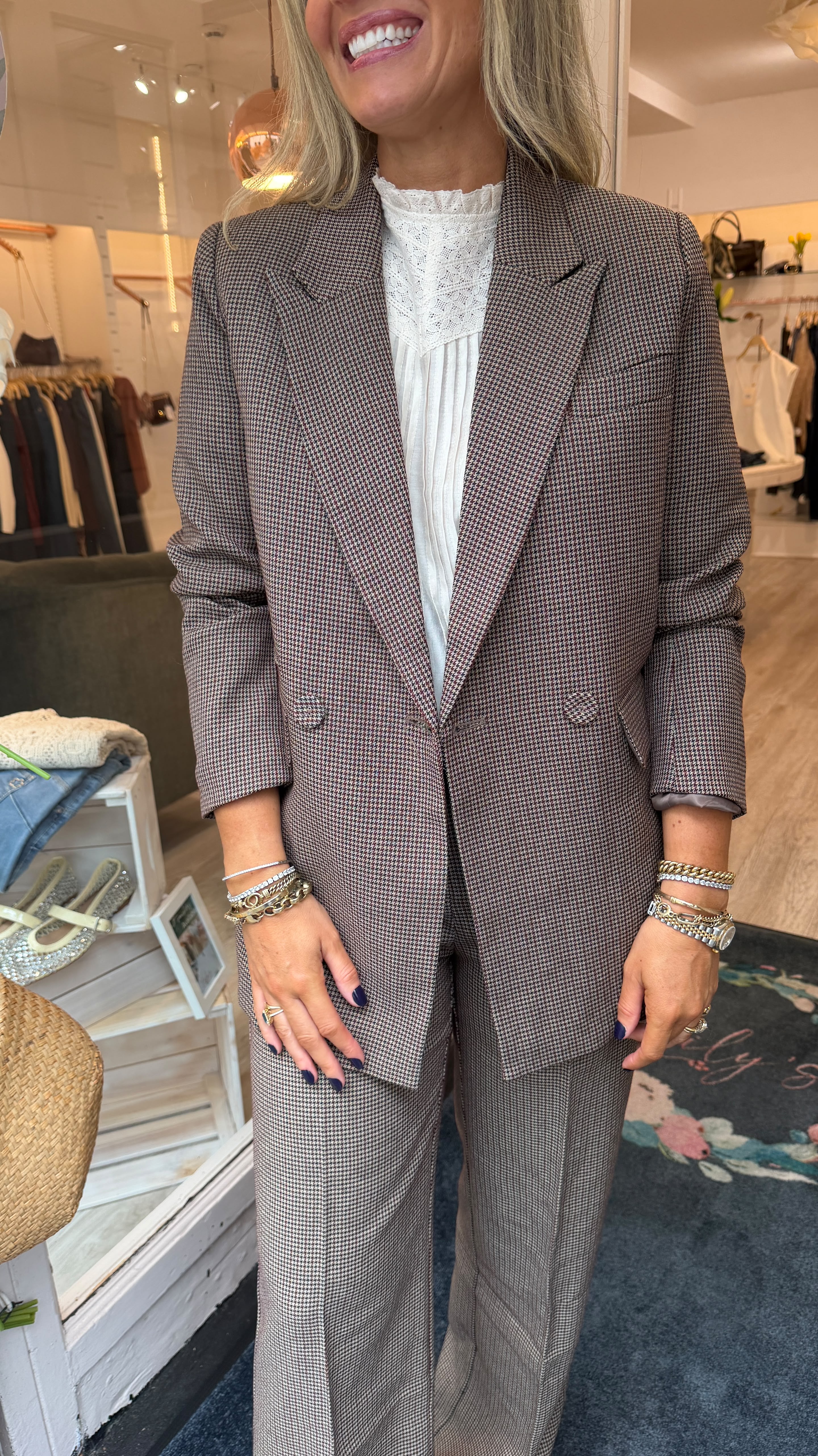 Angie Taupe Blazer
