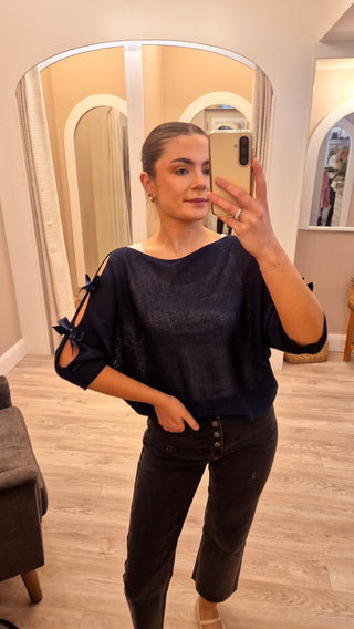 Tara Navy Jumper