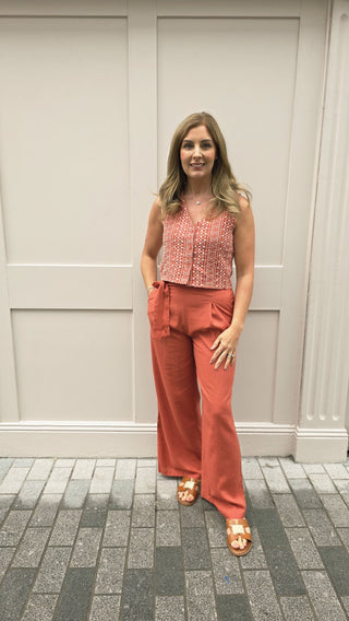 Shelley Trousers Terracotta