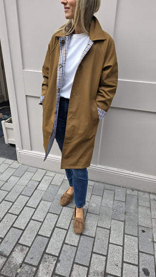 Charlotte reversible waterproof Trench coat