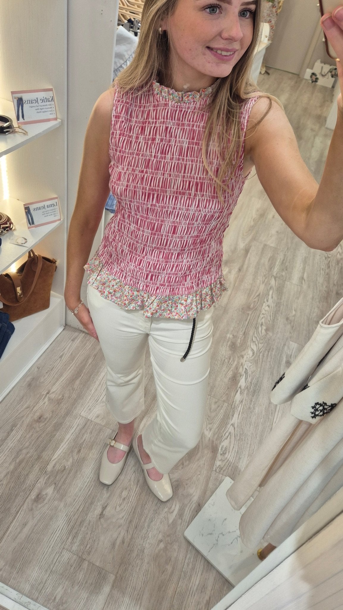 Elisa White Jeans - Lily's Boutique