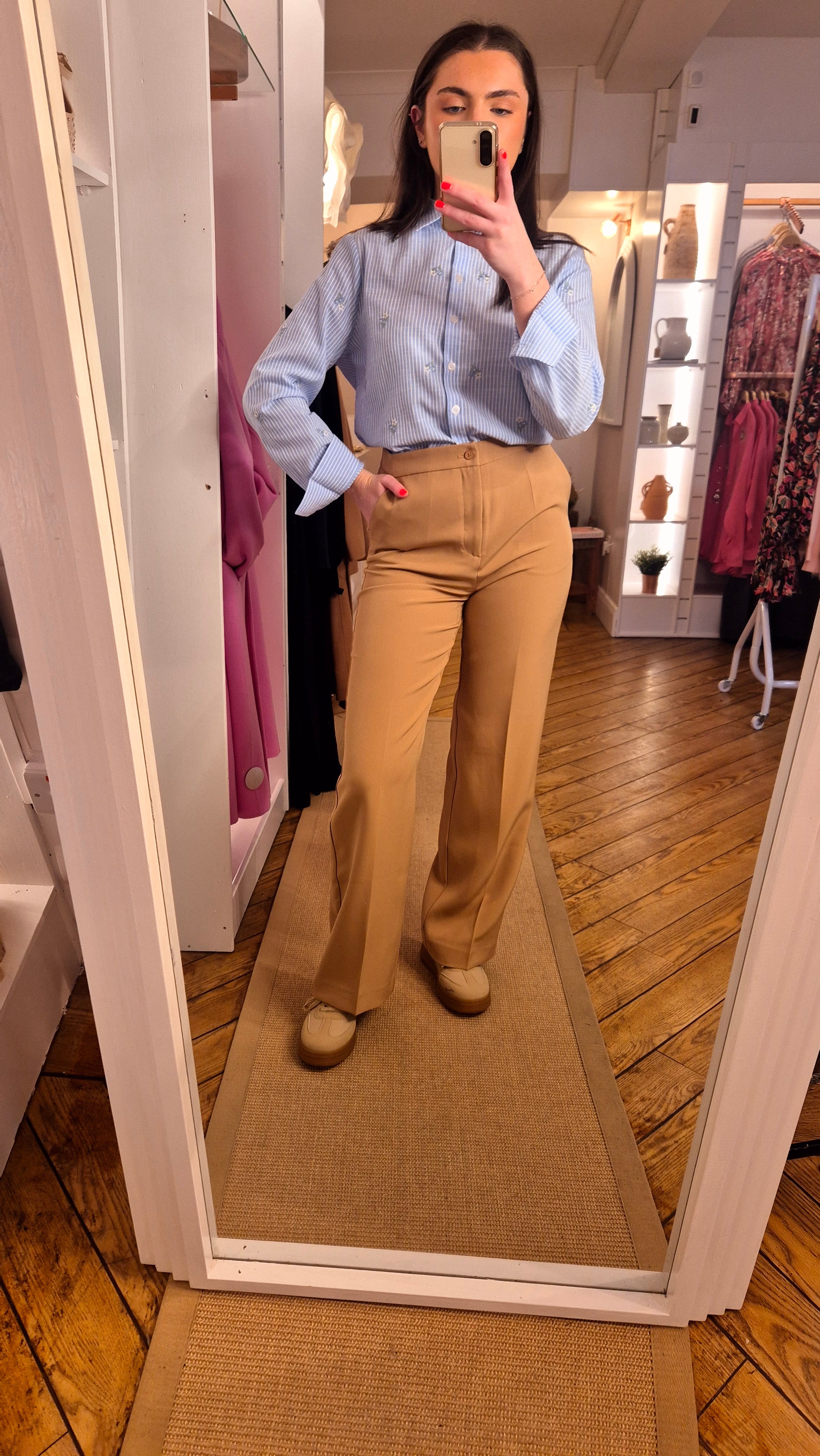 Heidi Camel Trousers