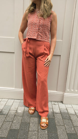 Shelley Trousers Terracotta