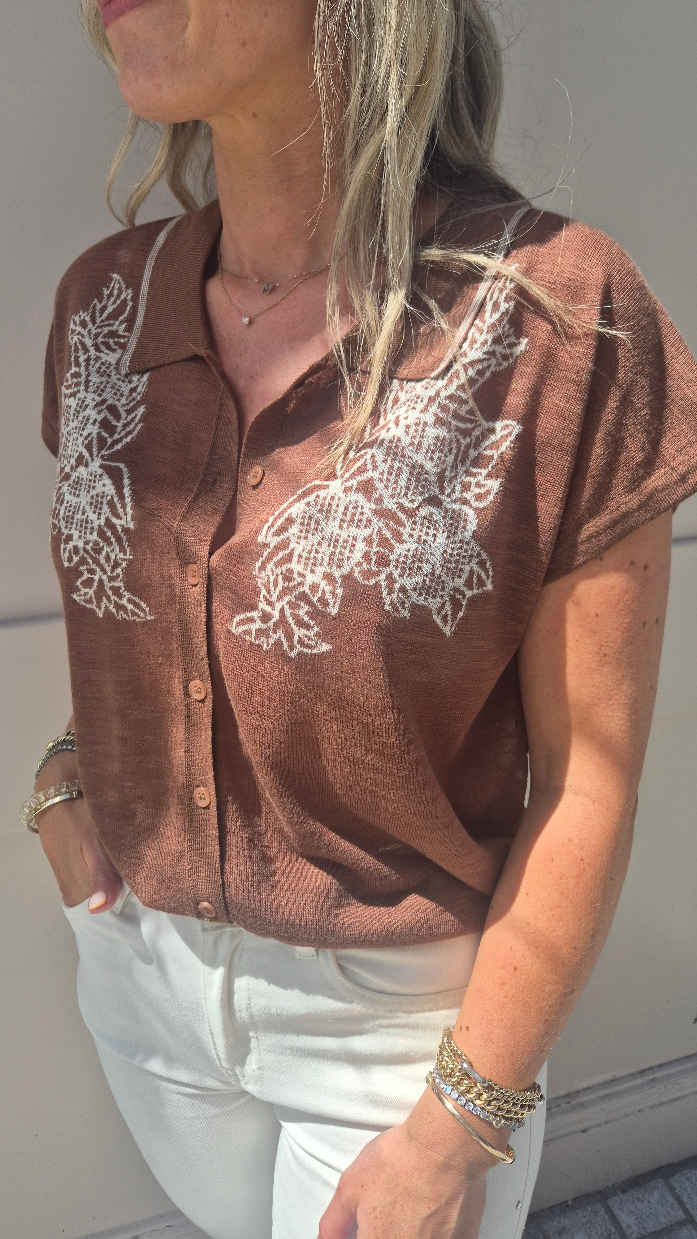 Rose Brown Top