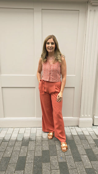 Shelley Trousers Terracotta