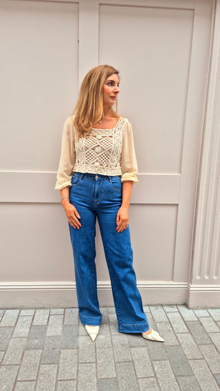 Heather Denims Wide leg
