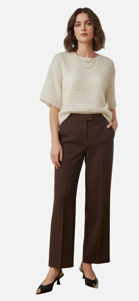 Colette Chocolate Brown Trousers