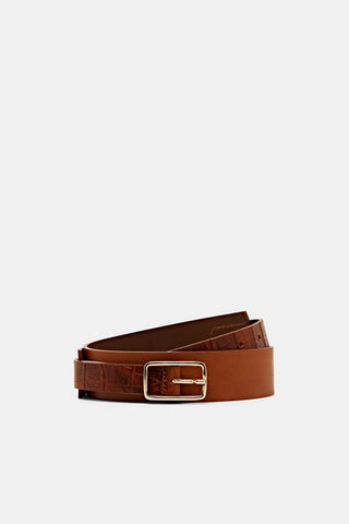 Croco Leather Waist Belt