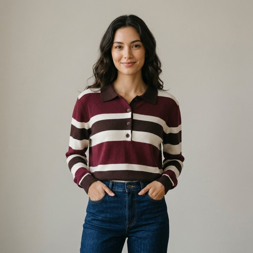 Beth Burgundy Jumper
