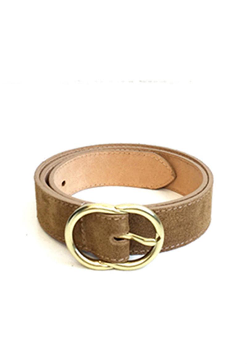 Lorna Beige Leather belt