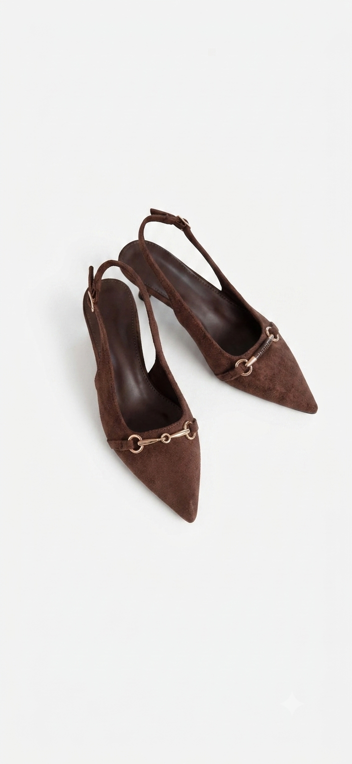 Isabel Brown Kitten Heel