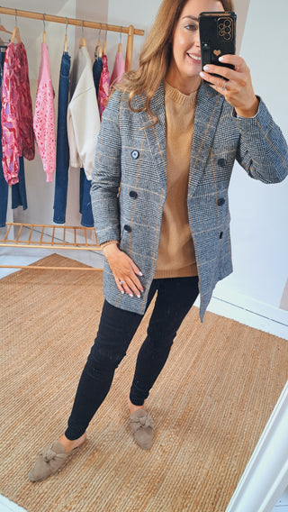 Zelia Grey Blazer Jacket