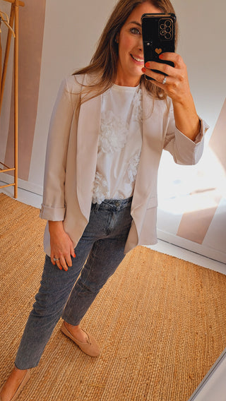 Maria Cream Blazer