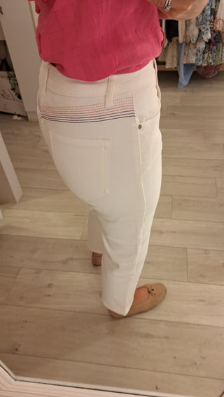 Ari White Cropped Jeans