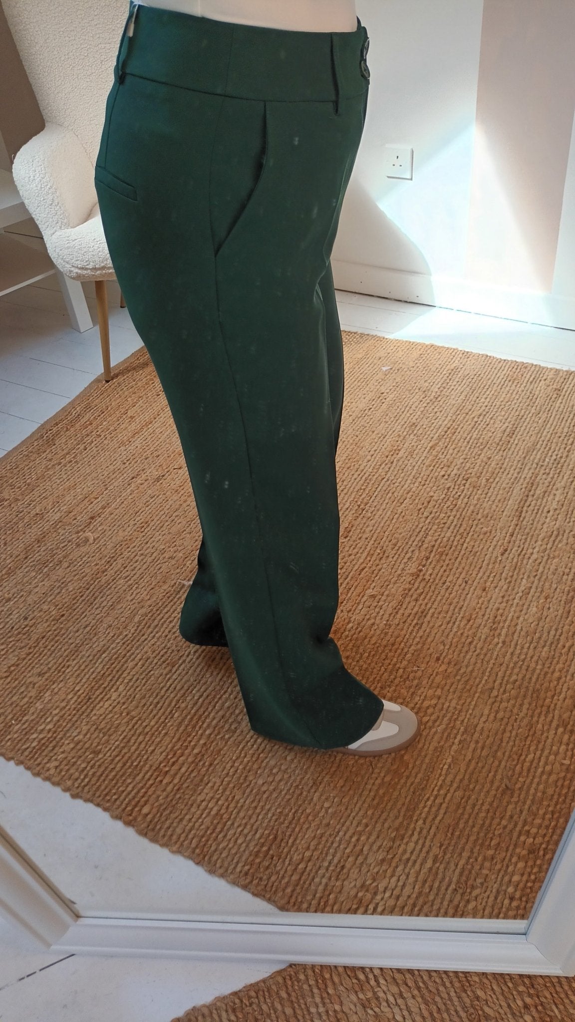 Ella Trousers Green - Lily's Boutique