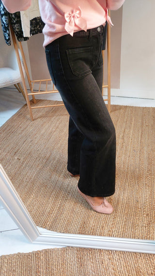 Bella Dark Grey bootcut Jeans