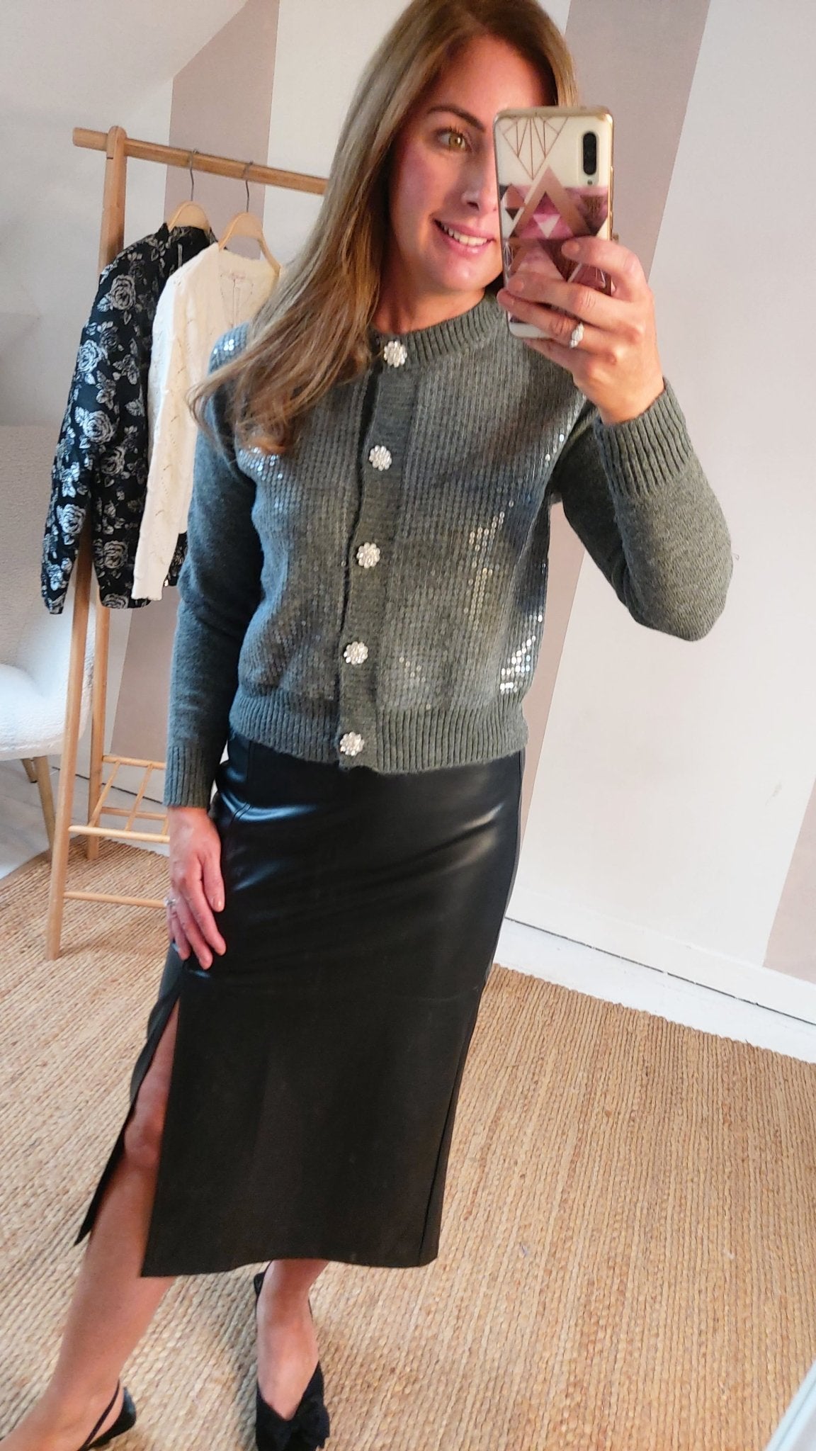 Leo Pleather Skirt - Lily's Boutique