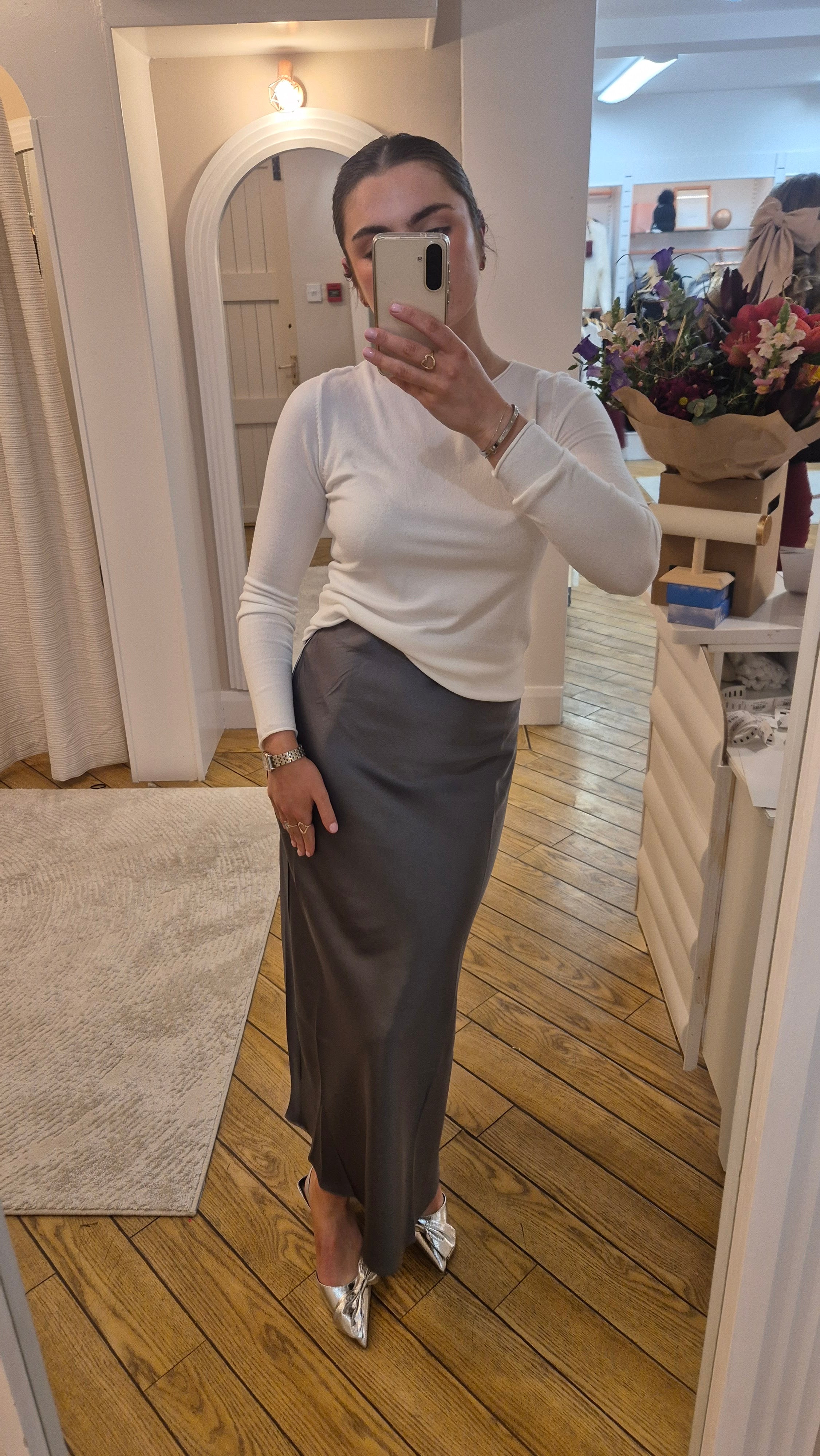 Jasmine Grey Skirt