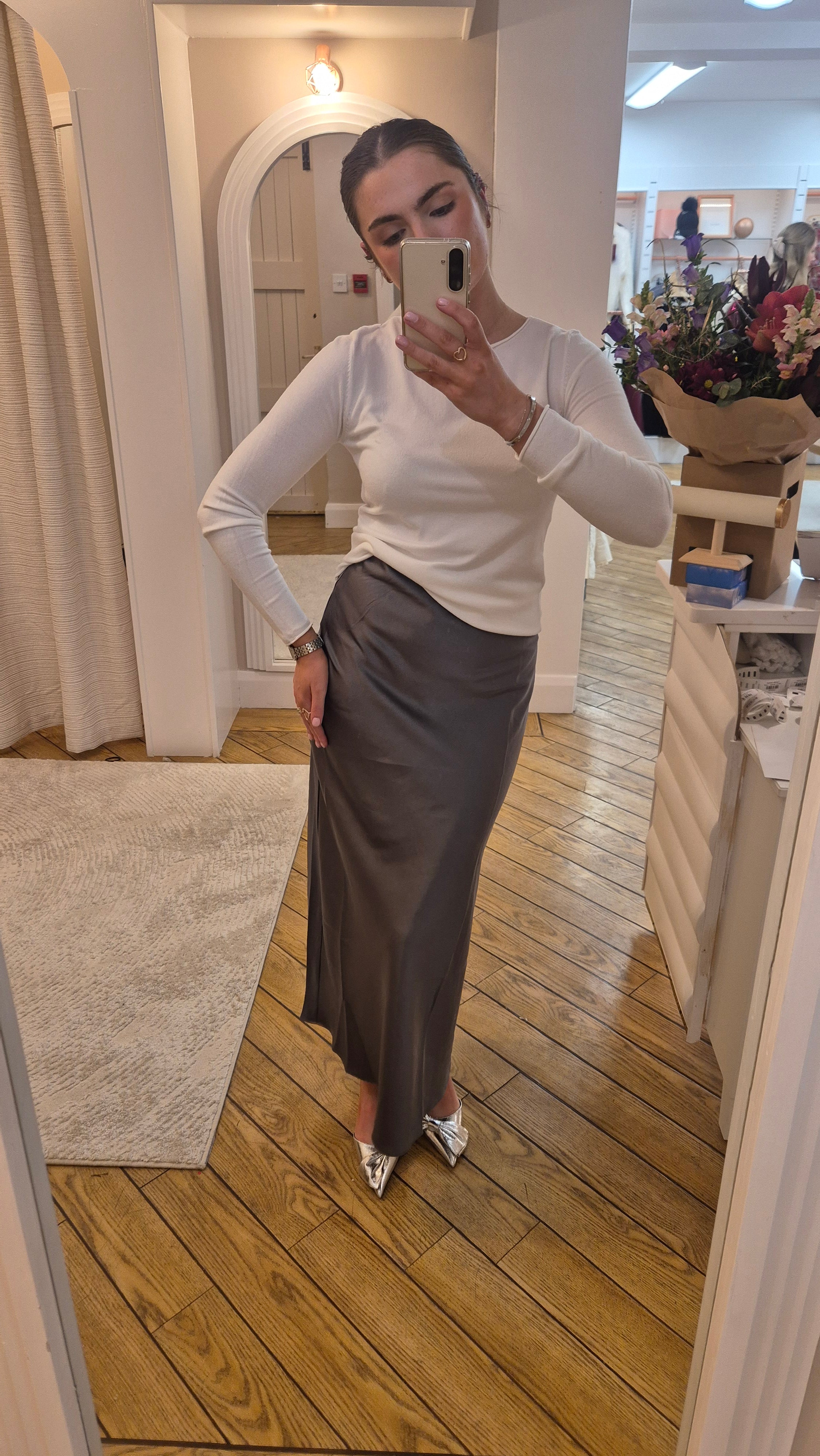 Jasmine Grey Skirt