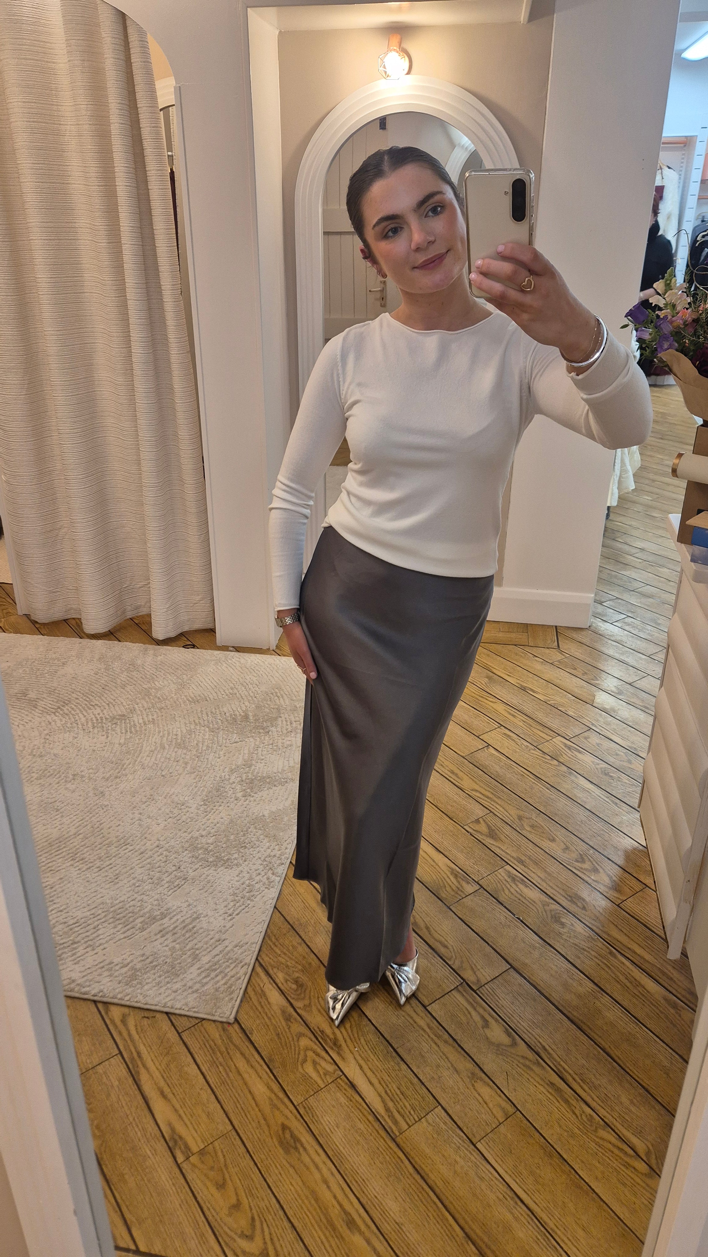 Jasmine Grey Skirt