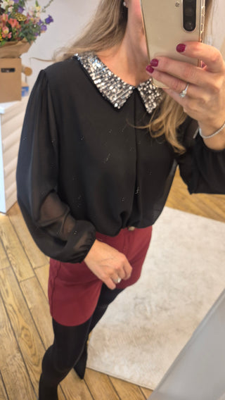 Tansy Black blouse