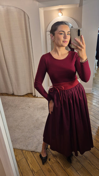 Skye Burgundy Dress