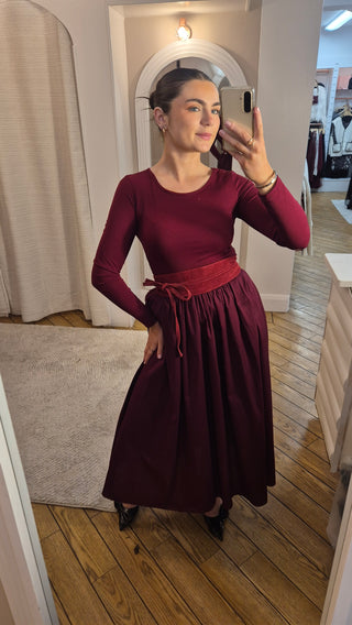 Skye Burgundy Dress