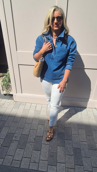 Eleanor  Denim Top