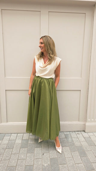 Sophia Green Skirt