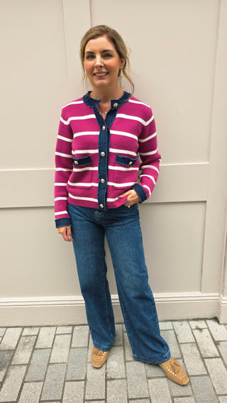 Una Stripe Cardi