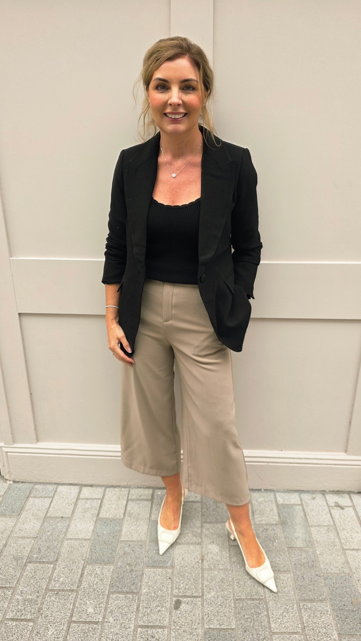 Ella Black Blazer - Lily's Boutique