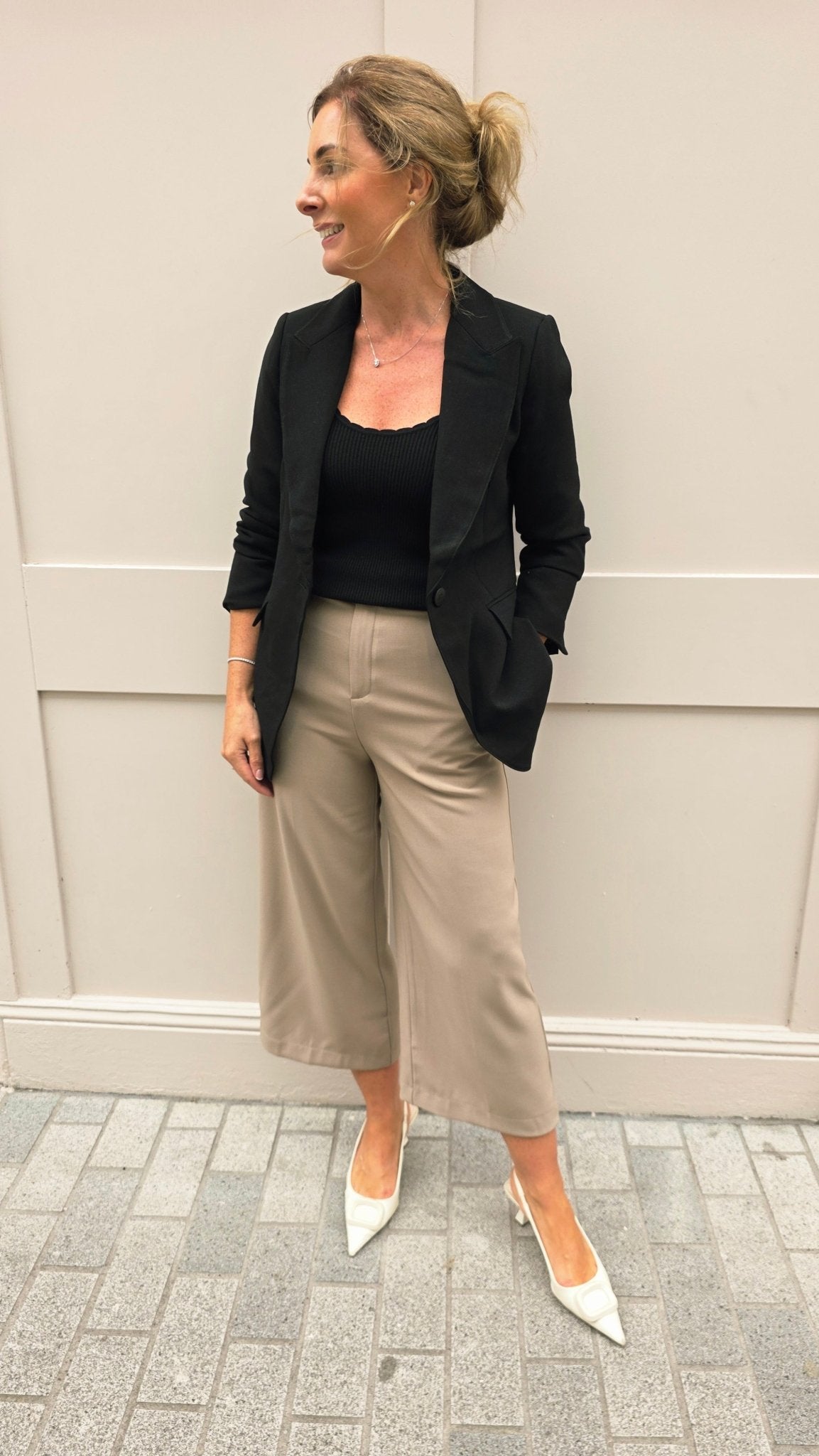 Ella Black Blazer - Lily's Boutique