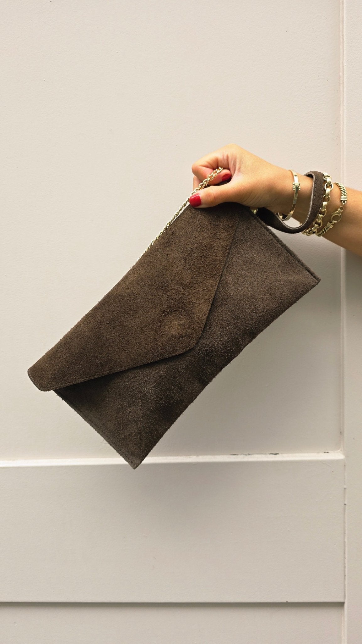 Rian Leather Bag Chocolate - Lily's Boutique