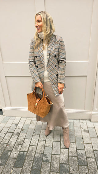 Charlotte Beige  tweed Blazer