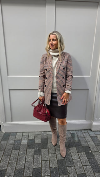 Charlotte Red tweed Blazer