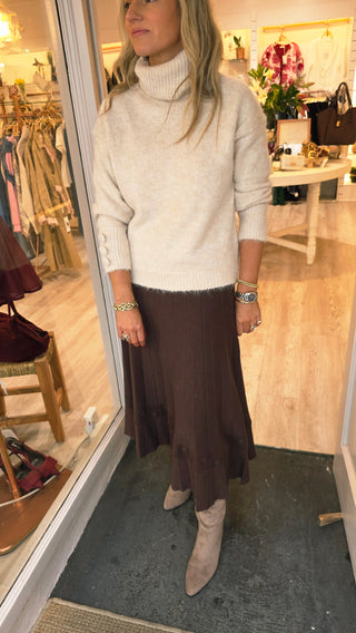 Lydia Dark Maroon Skirt