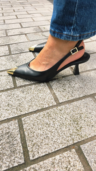Nova Kitten Heels Black
