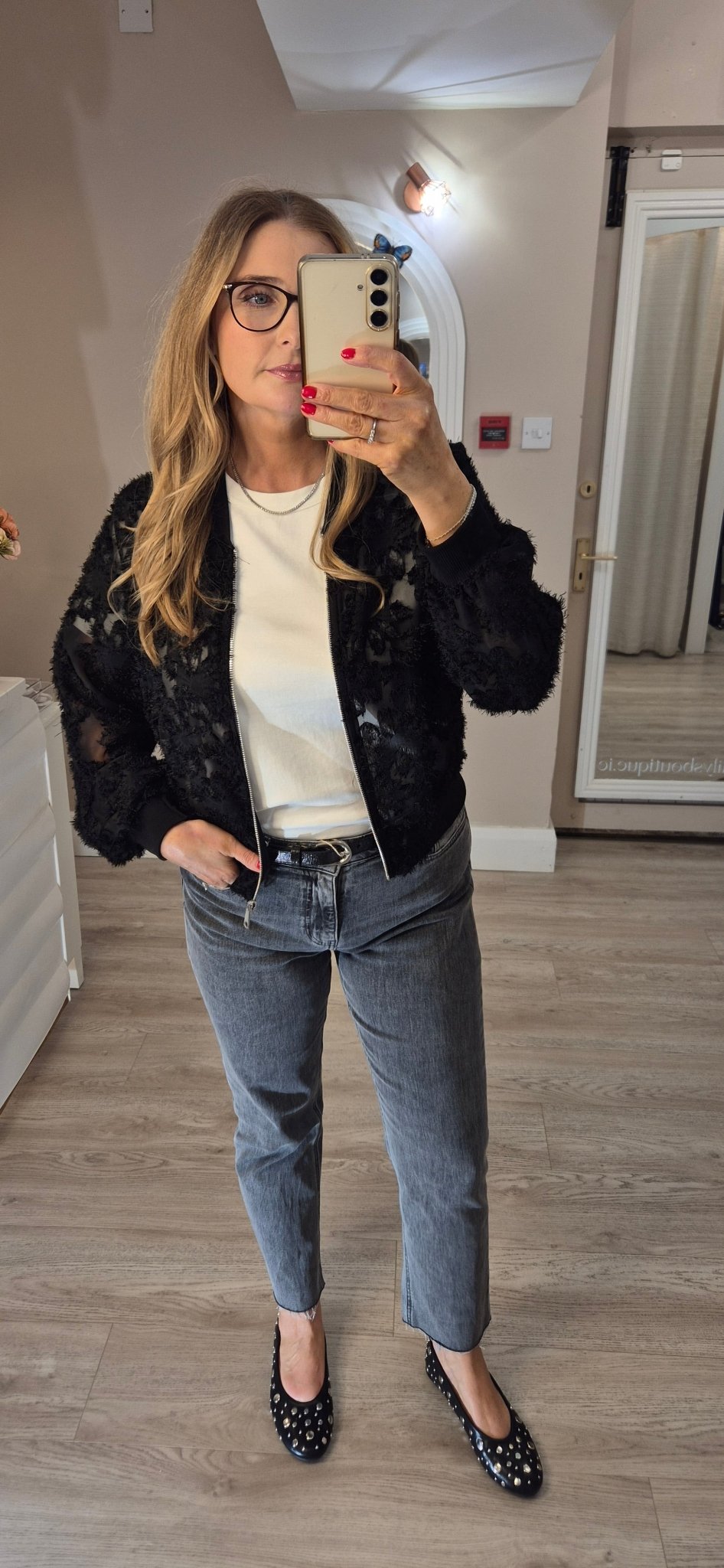 Lauren Lace Bomber Jacket - Lily's Boutique